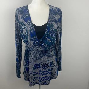 Briggs New York, long sleeve blouse